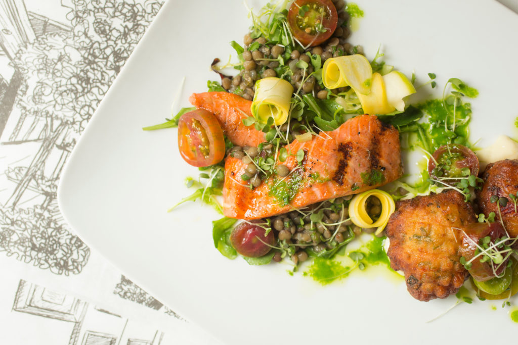 Salmon Duo | Bayona Restaurant